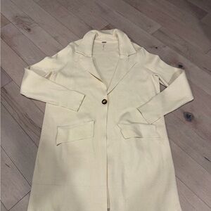 Free people Longline Cardigan with Button